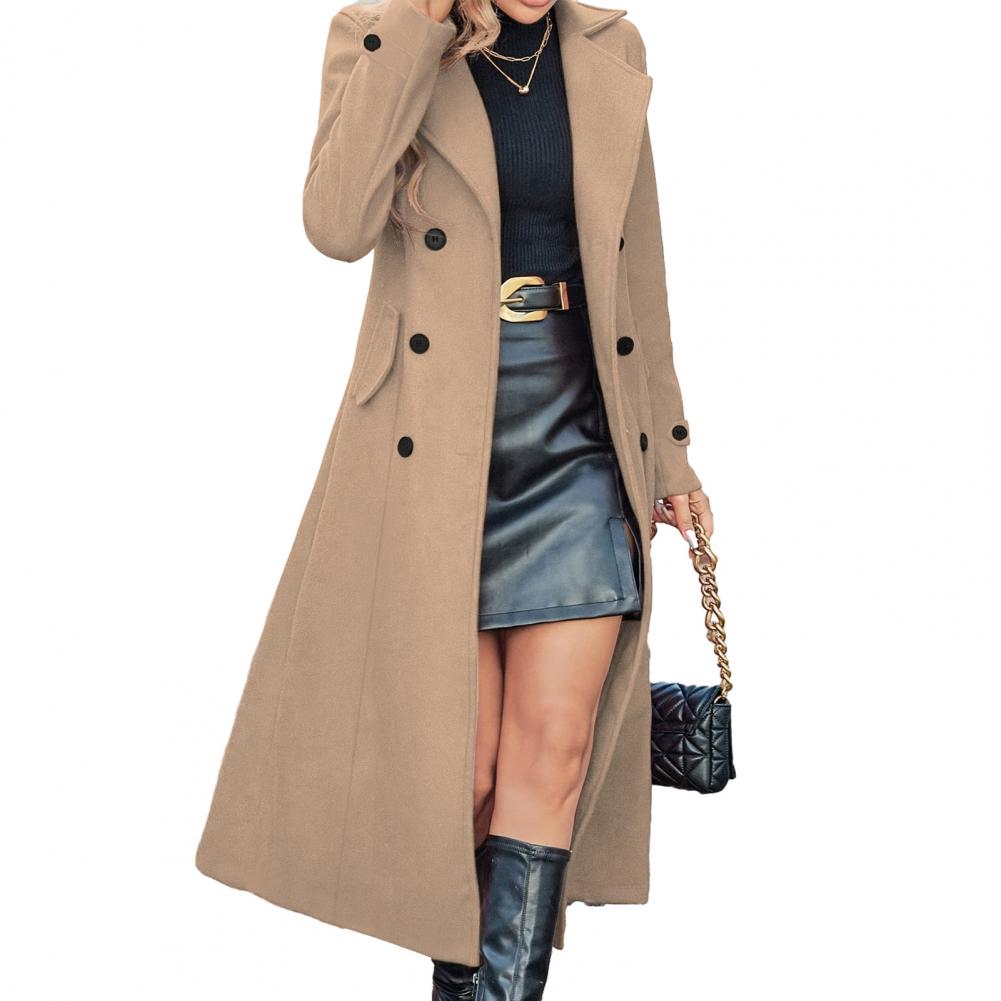 Wool Coat Peacoat - Dames winterjas Dames lange wollen jas