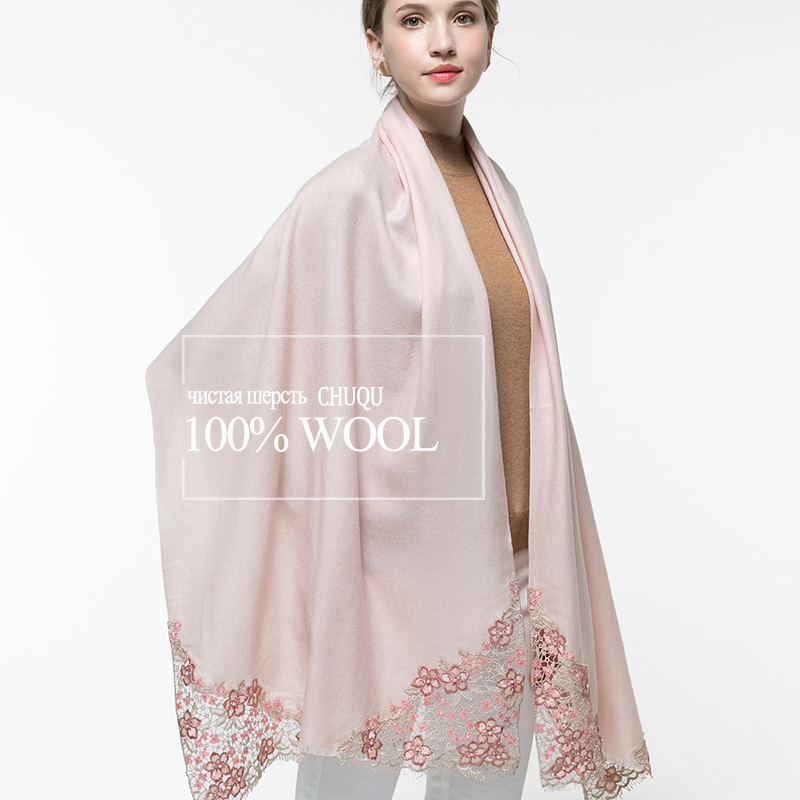 Cashmere Pashmina Wrap - 100% Echte Wol Roze Sjaal Vrouwen