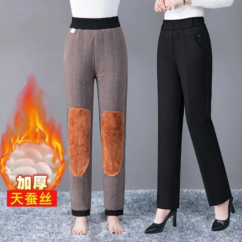 Corduroy Pant Warm - Rechte Pijpen Broek Vrouwelijke Herfst/Winter 2022New