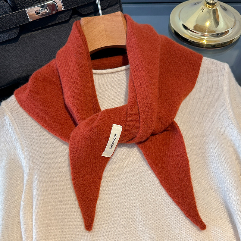 Shawl Wrap Winter - 100% Wol Koreaanse Stijl Gebreide Driehoekige