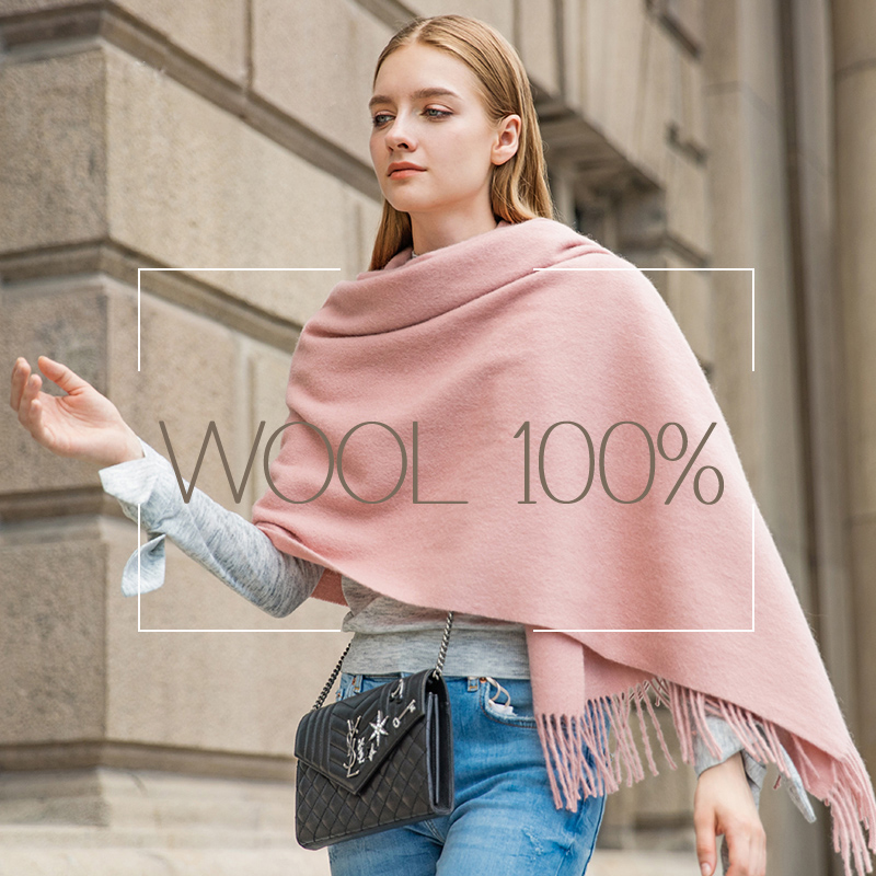 Shawl Wrap Winter - Wollen Winter Sjaal Damesmode Sjaal Volwassen