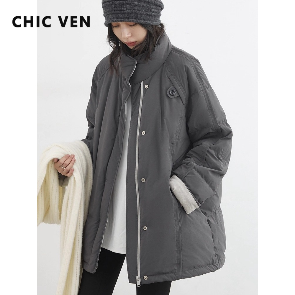 Down Jacket Packable - CHIC VEN Nieuwe Vrouwen 90 Witte
