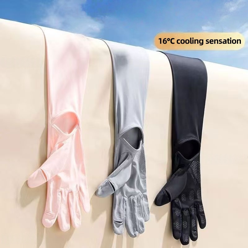 Touch Screen Gloves - UPF50+ Ice Silk zonwerende armmouwen met