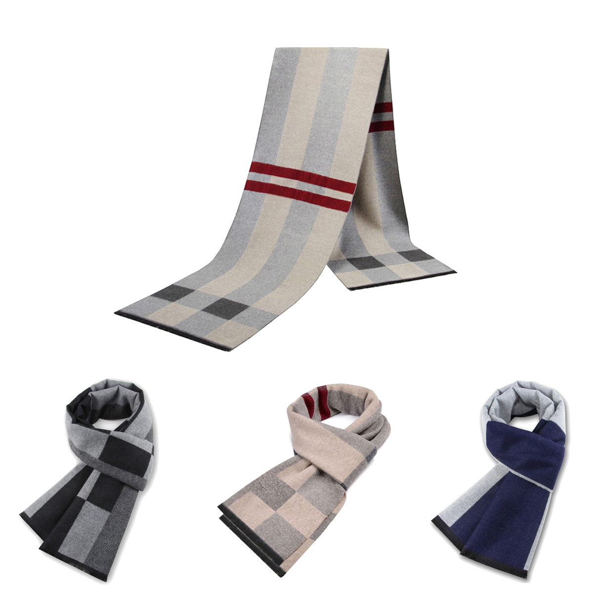 Wool Scarf Men - Mannen Sjaal Voor Man Winter Kopie