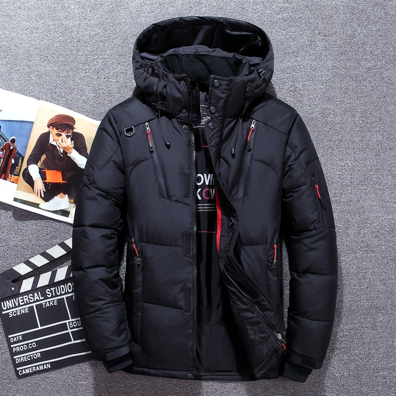 Down Jacket Packable - -20 Graden Winterkleding Heren, Witte Eendenganzenveer
