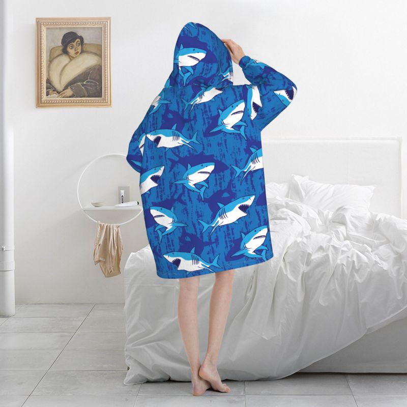 Draagbare deken met capuchon,  - Sherpa Hoodie Fleece recensie en prijs