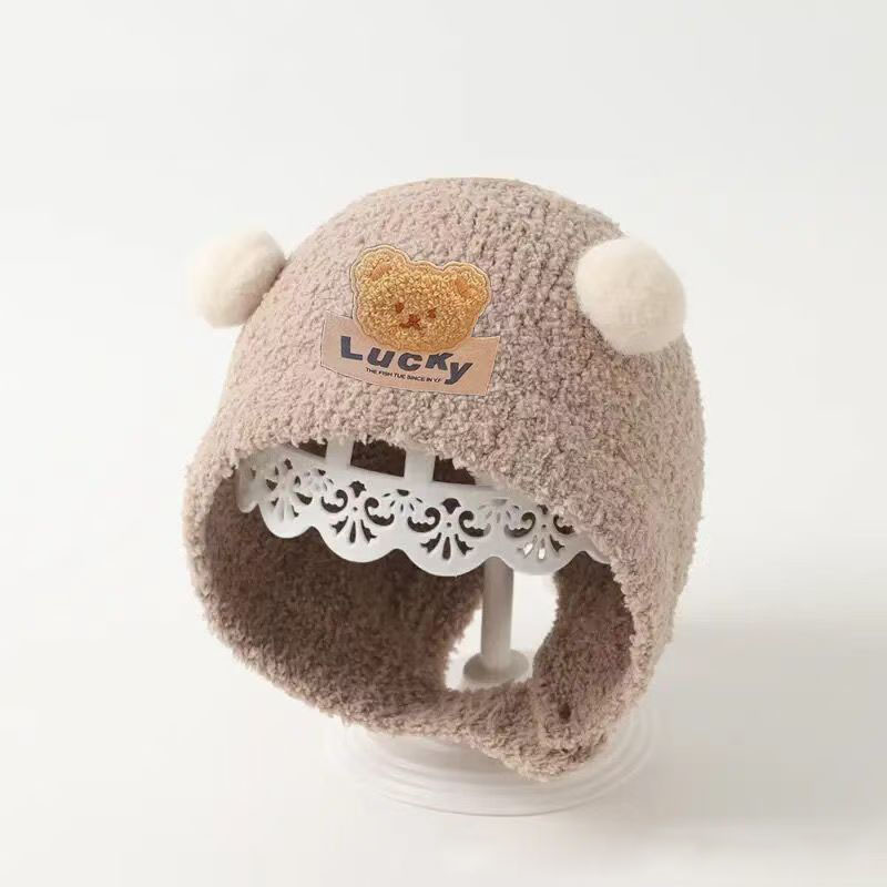 Schattige Beer Baby Gehoorbesc - Knit Beanie Hat Warm recensie en prijs