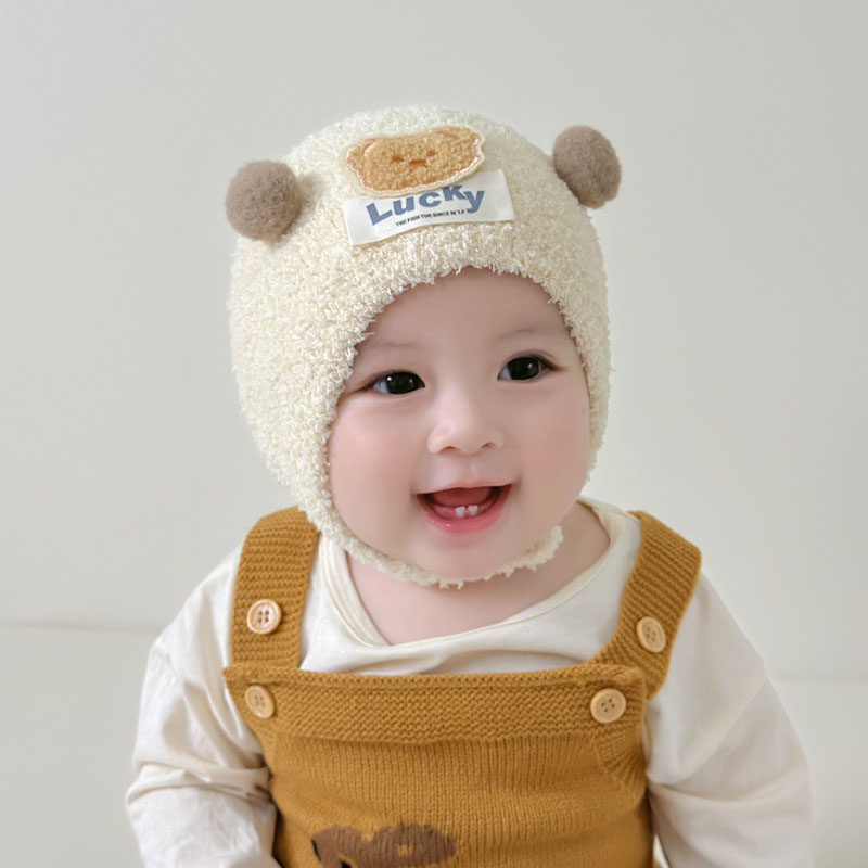Schattige Beer Baby Gehoorbesc - Knit Beanie Hat Warm recensie en prijs
