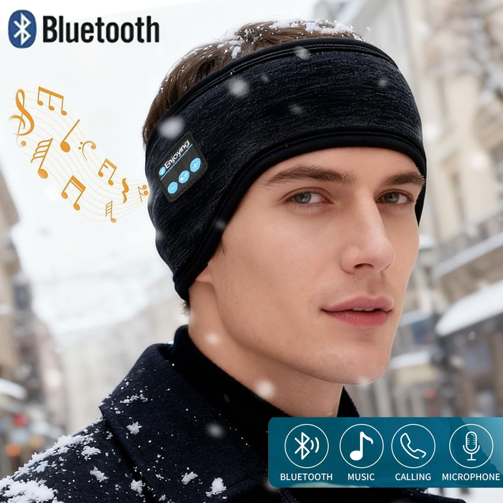 Draadloze Bluetooth-hoofdtelef - Winter Headband Fleece recensie en prijs