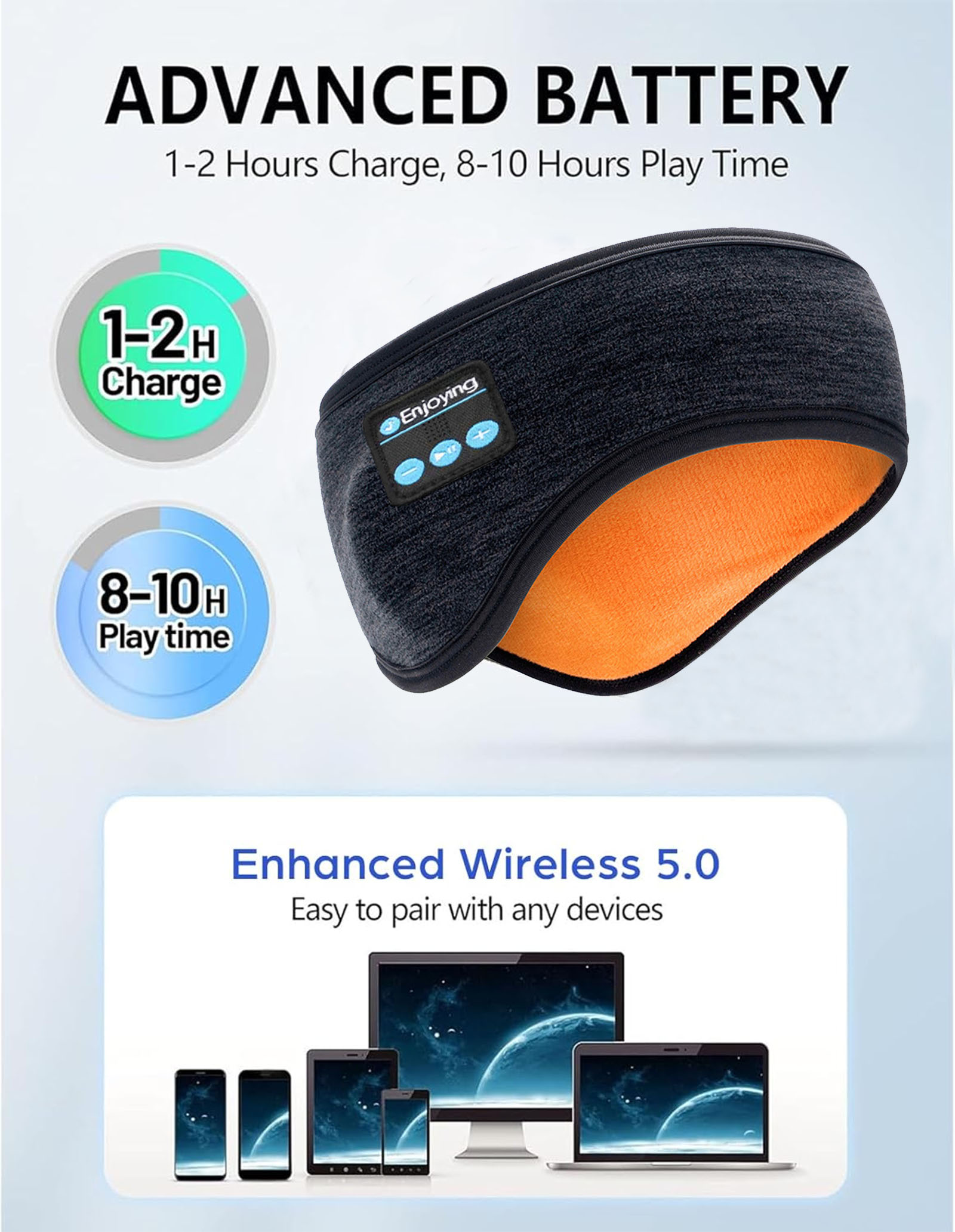Draadloze Bluetooth-hoofdtelef - Winter Headband Fleece recensie en prijs