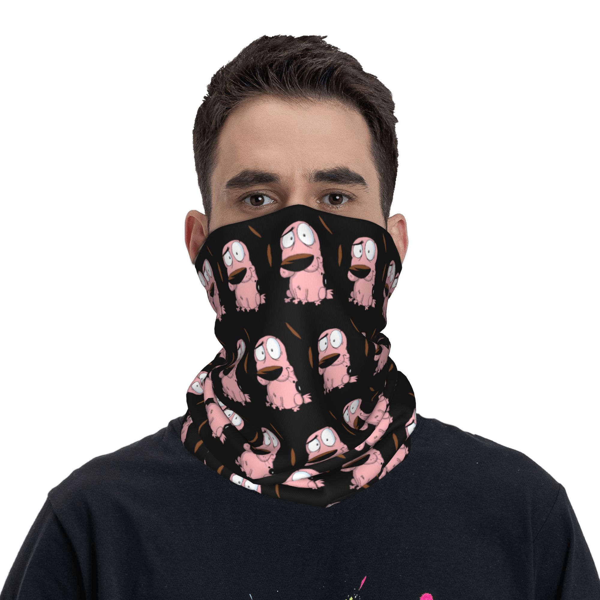 Aangepaste Cartoon Courage Dog - Neck Gaiter Fleece recensie en prijs