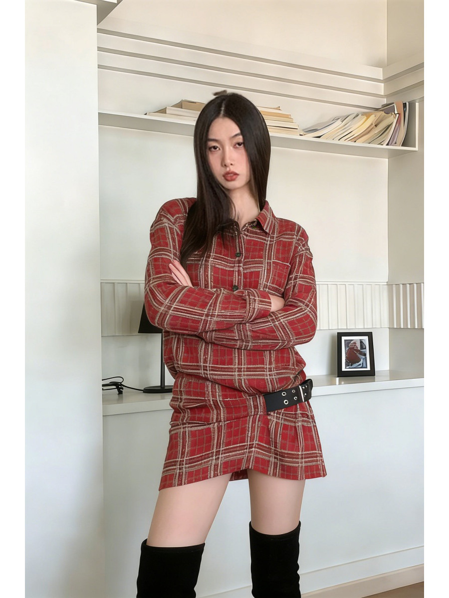 Punk geruite flanellen shirtju - Flannel Shirt Lined recensie en prijs