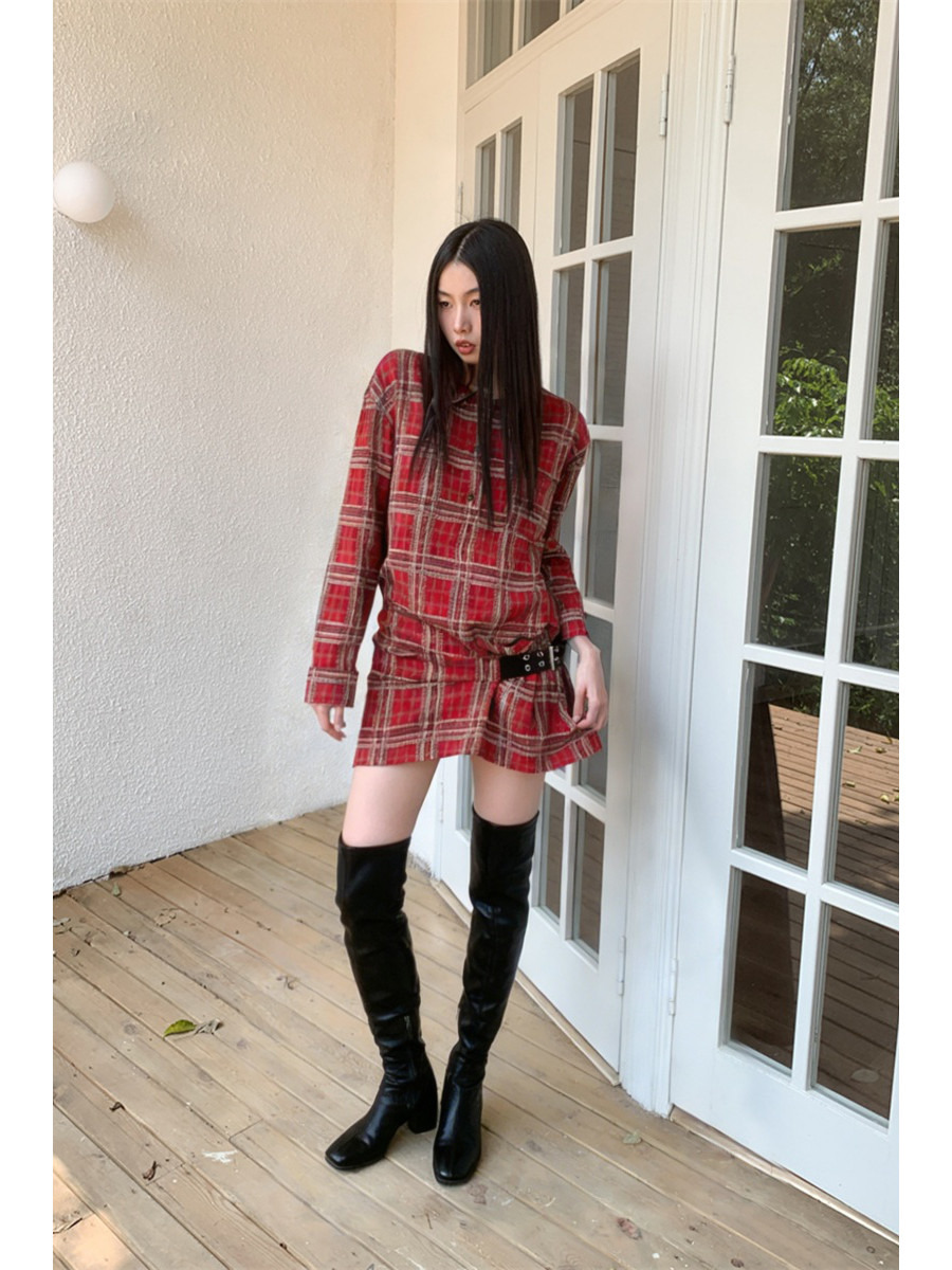 Punk geruite flanellen shirtju - Flannel Shirt Lined recensie en prijs