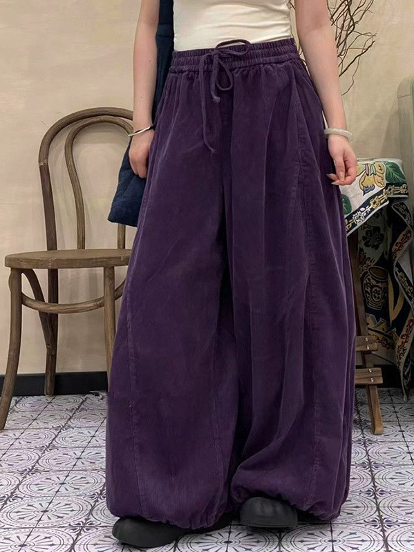 Plus Size Damesbroek met hoge  - Corduroy Pant Warm recensie en prijs