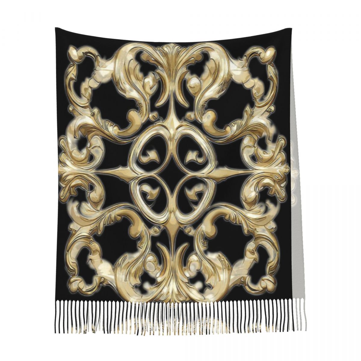 Aquarel Gouden Barok Patroon R - Shawl Wrap Winter recensie en prijs