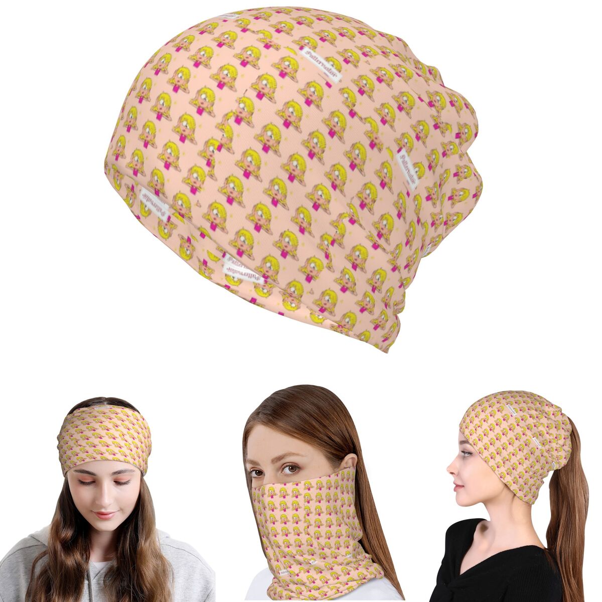 Lizzie McGuire Cartoon Bandana - Knit Beanie Hat Warm recensie en prijs