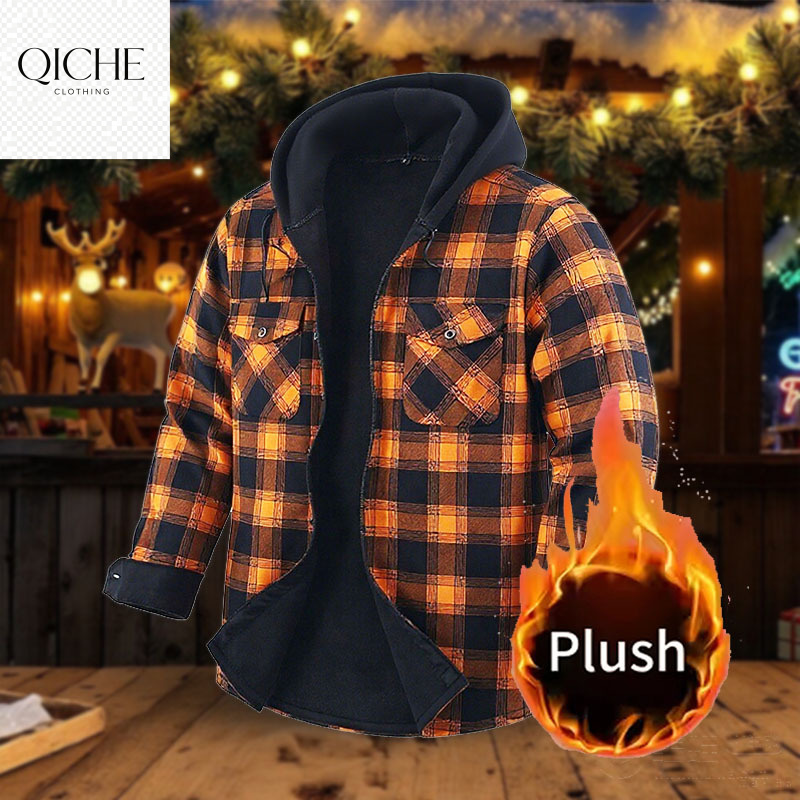 QICHE Fleece gevoerde dikke fl - Flannel Shirt Lined recensie en prijs