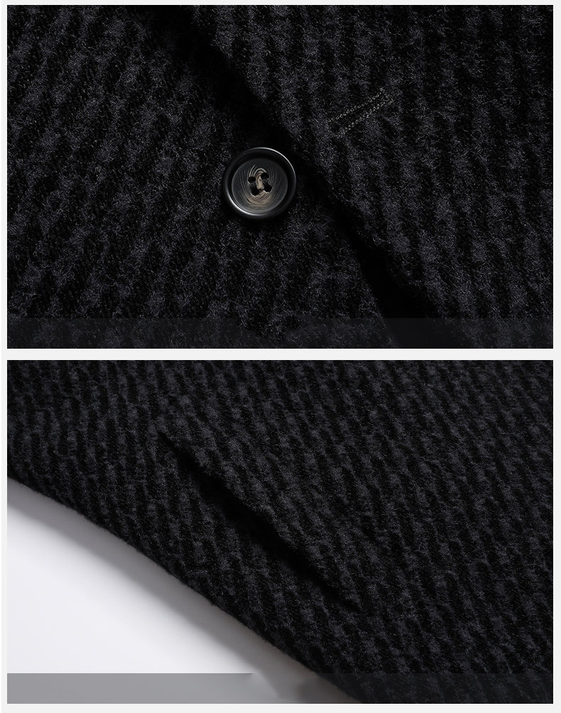 Lange Jas Mannen Heren Wollen  - Wool Coat Peacoat recensie en prijs