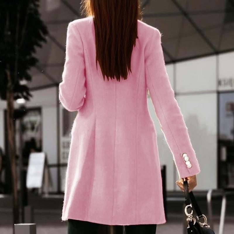 Dames herfst-winterwollen jass - Wool Coat Peacoat recensie en prijs