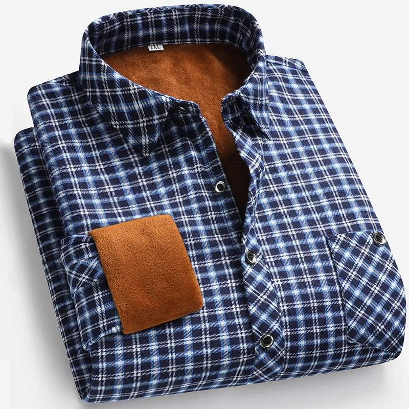 2026 Herfst en winter herenove - Flannel Shirt Lined recensie en prijs