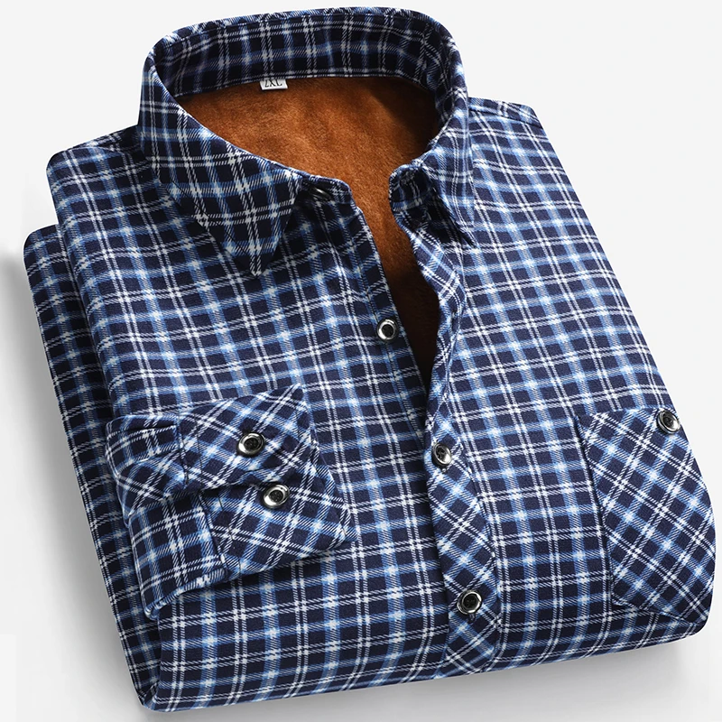2026 Herfst en winter herenove - Flannel Shirt Lined recensie en prijs
