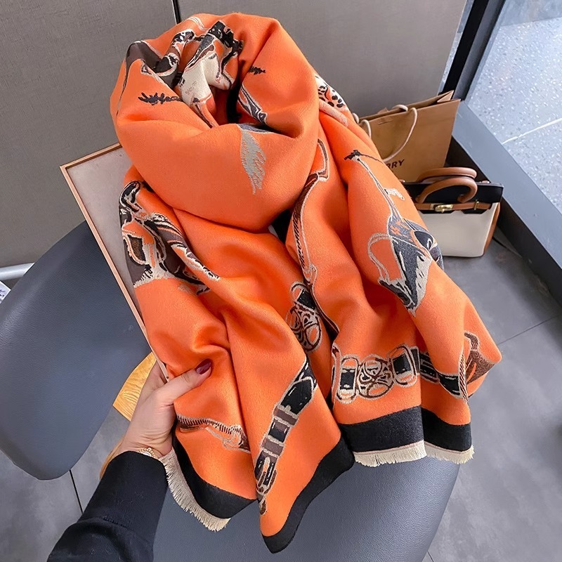 Retro Rider Horse Imitatie Kas - Shawl Wrap Winter recensie en prijs