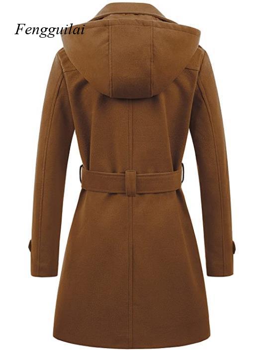 Zwarte dames wollen peacoat me - Wool Coat Peacoat recensie en prijs