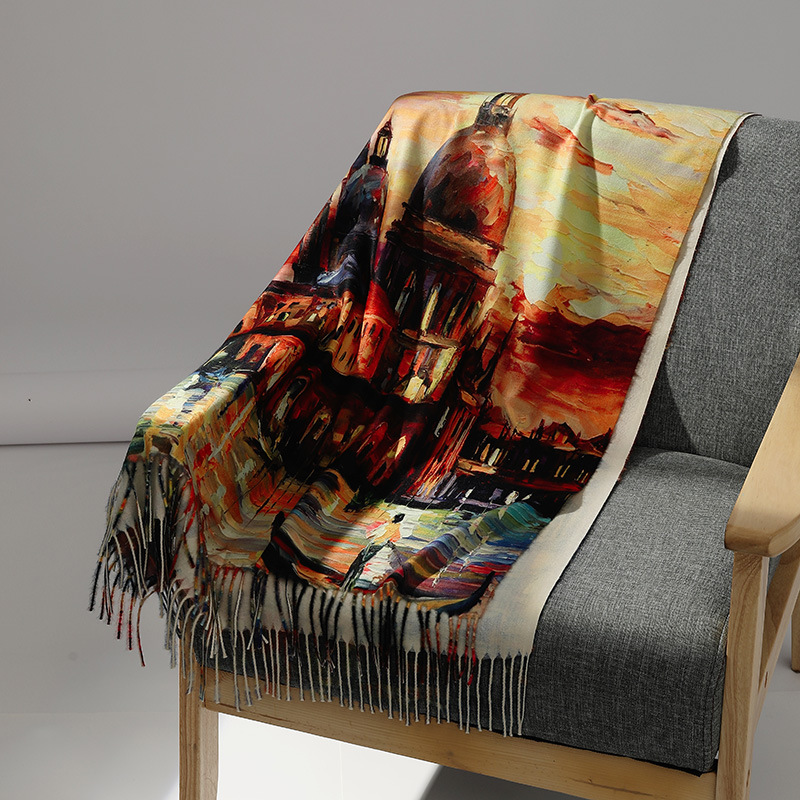 Luxe Merk Olieverfschilderij K - Cashmere Pashmina Wrap recensie en prijs
