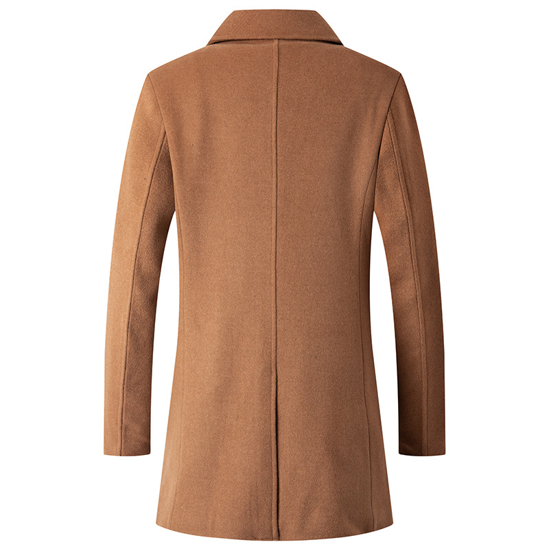 Dubbele Rij Knopen Jas Mannen  - Wool Coat Peacoat recensie en prijs
